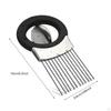 Onion Holder for Slicing Lemon Slicer Stainless Steel Cutter Fork Cheese