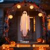 Einfach zu installierende Feiertagsdekoration Halloween Große hängende Schaukel Geist Dekoration, Leuchtend gruselige schwingende atmungsaktive Polyester mit 3D-Fledermäusen für Veranda,