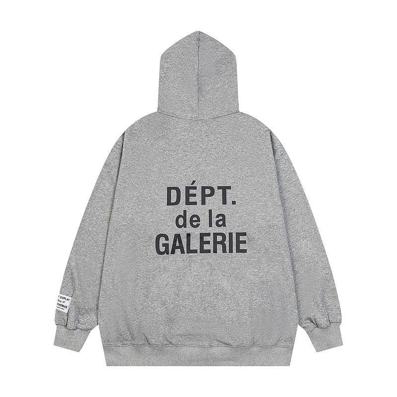 European and American Trendy Brand GALLERY Classic Letter Printing Zipper Hoodie Loose Casual Cardigan Sweater Jacket