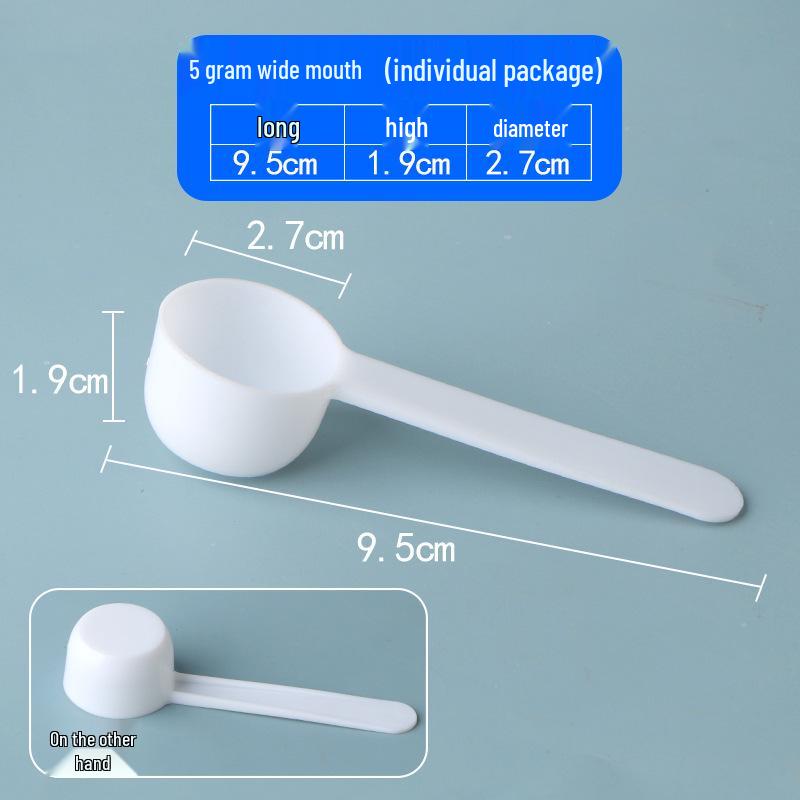 Individually Packaged Disposable Plastic Measuring Spoons: 1g, 3g, 5g, 10g, 15g for Liquid & Powder