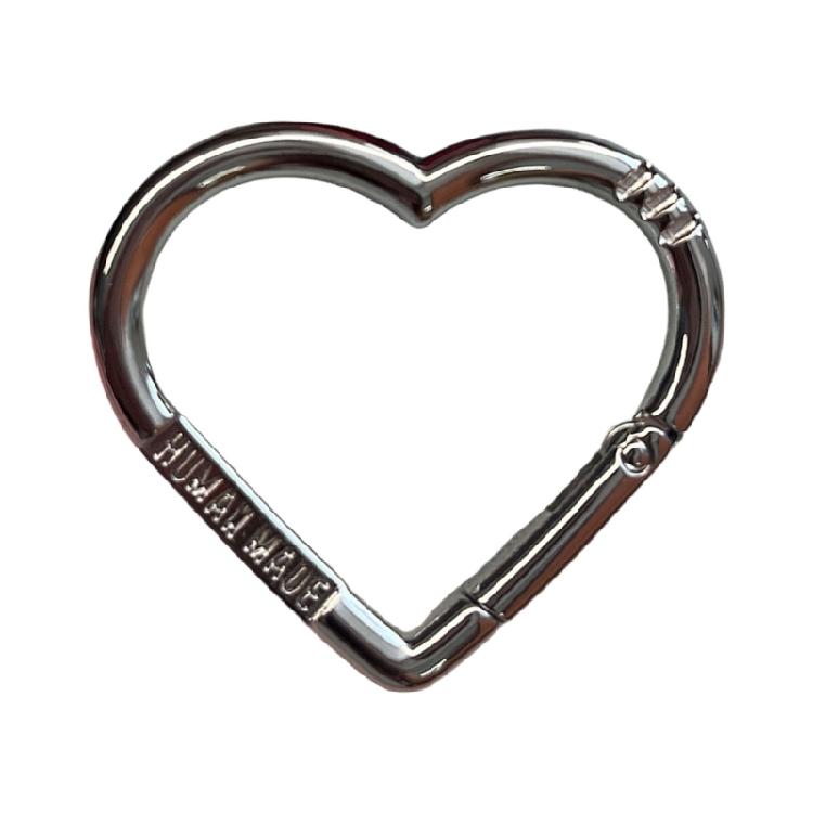 Elegant Engraved Heart Keychain Buckle Rustproof Zinc Alloy Creative Accessory For Keys Backpack Jewelry Gift