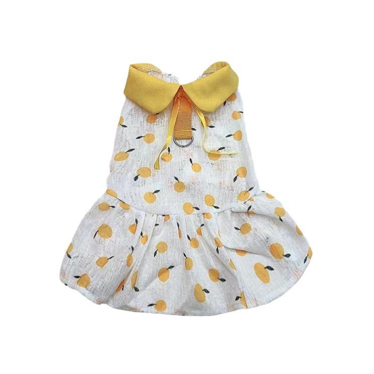 Teddy Dog Princess Summer Dress for Small Pets, Poodle, Bichon, Pomeranian, and Cats