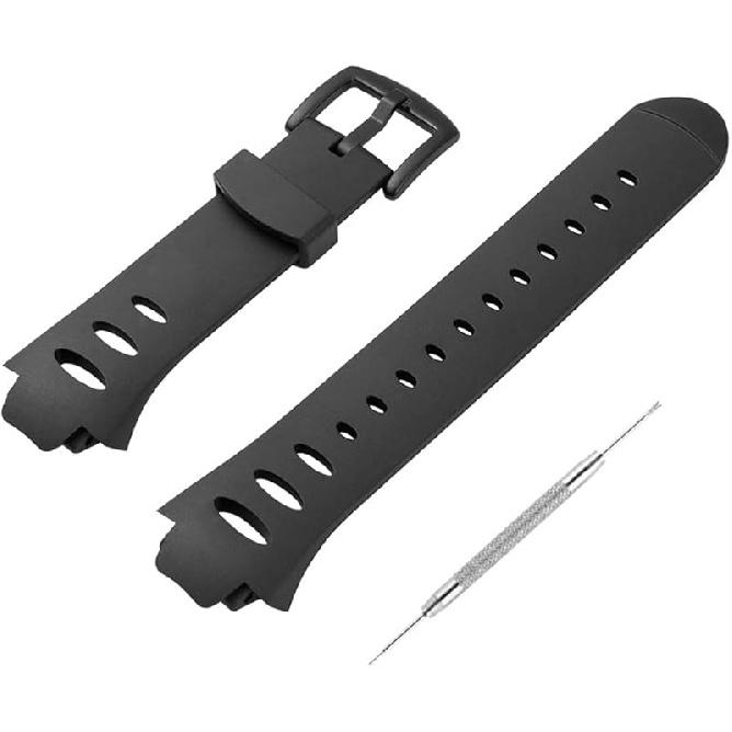 Watch Bands Compatible with Suunto Observer Tt St Sr G6 X6HRM, Classic Soft Rubber Replacement Wrist Strap for Suunto Observer Tt St Sr G6 X6HRM