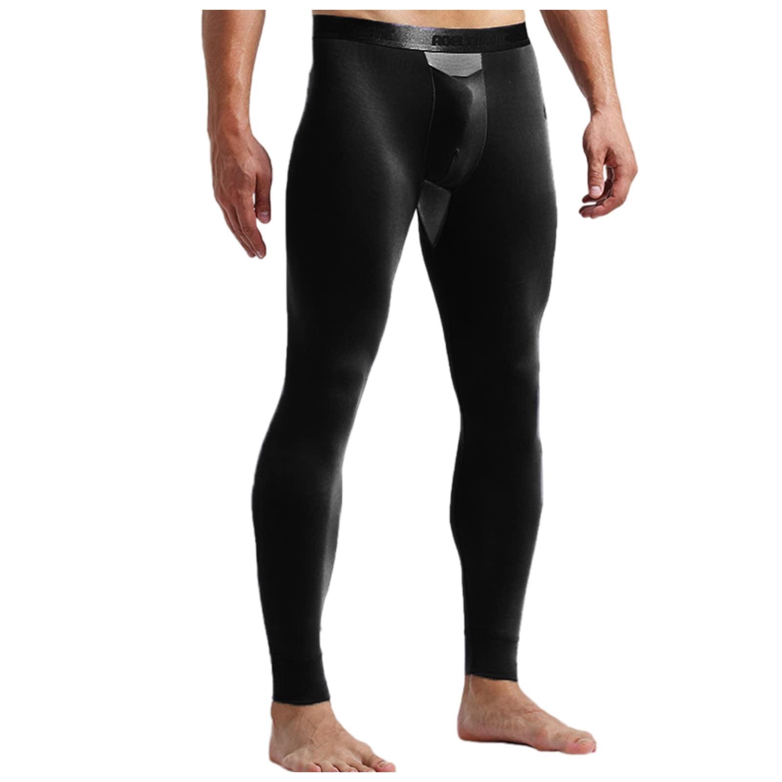 

Мужские однотонные пули, отдельные термобрюки, эластичные тонкие леггинсы с чехлом XXXL чёрный