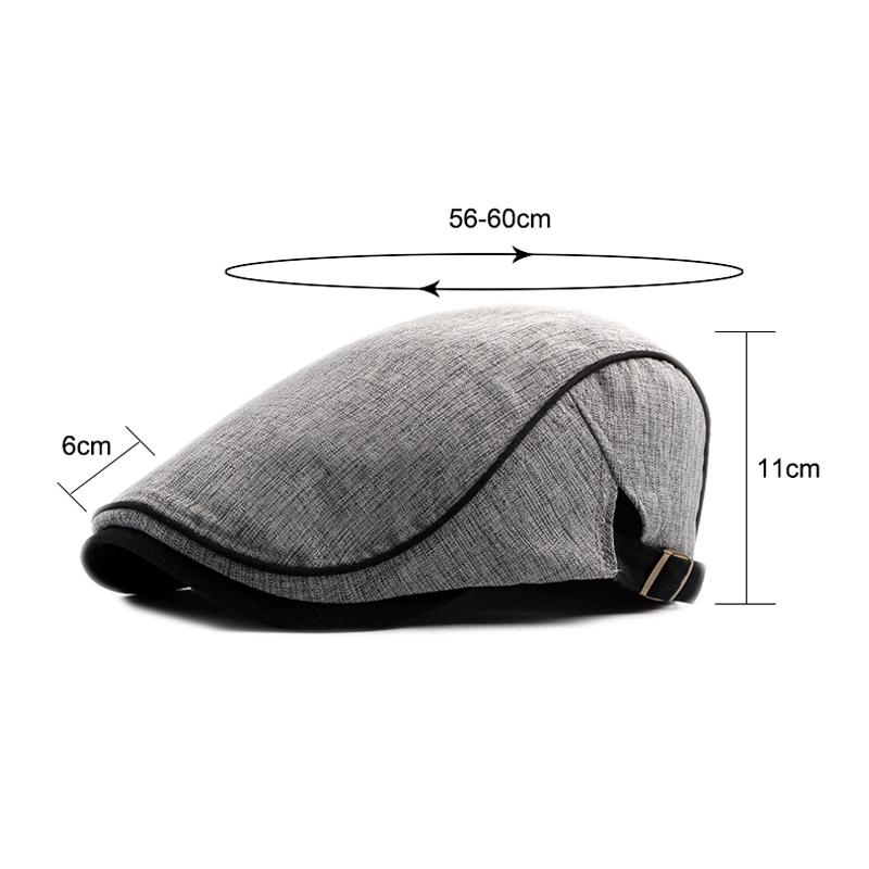 Men Berets Breathable Newsboy Caps Outdoor Hats Flat Cap Adjustable Gavroche Thin Ivy Flat Hat Painter Hat Gorro Hombre Boina
