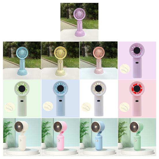 Handheld Fan with Adjustable Tilt Portable Mini Cooling Fan Long Battery Life Fast Charging Low Noise Desktop Fan for Students Travel