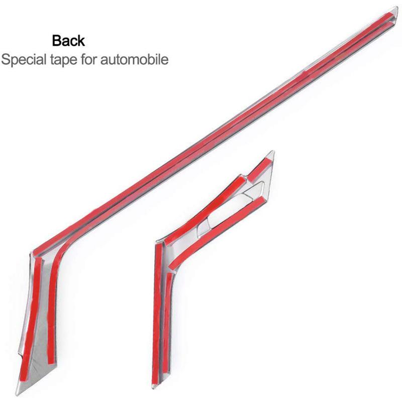 Dekorace vývodu vzduchu centrálního ovládání Nálepka lemování krytu Nerezová ocel pro Hondu Civic 10. generace 2018 2017 2016, modrá