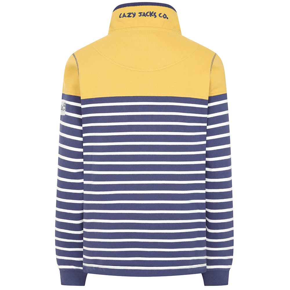 Lazy Jacks Womens/Ladies Button Neck Sweatshirt