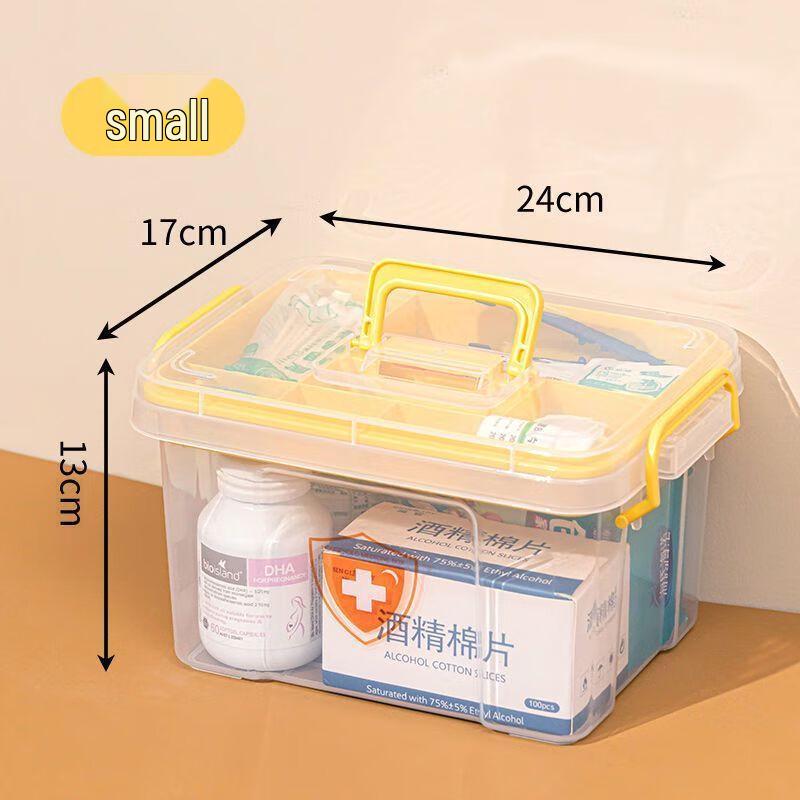 Double-Layer Multi-Grid Medicine Storage Box