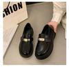 Fashion Platforms Loafers Spring 2025 New Style Round Toe Non Slip Comfortable Casual Shoes Fashion Slip on Women's Flat Retro Shoes