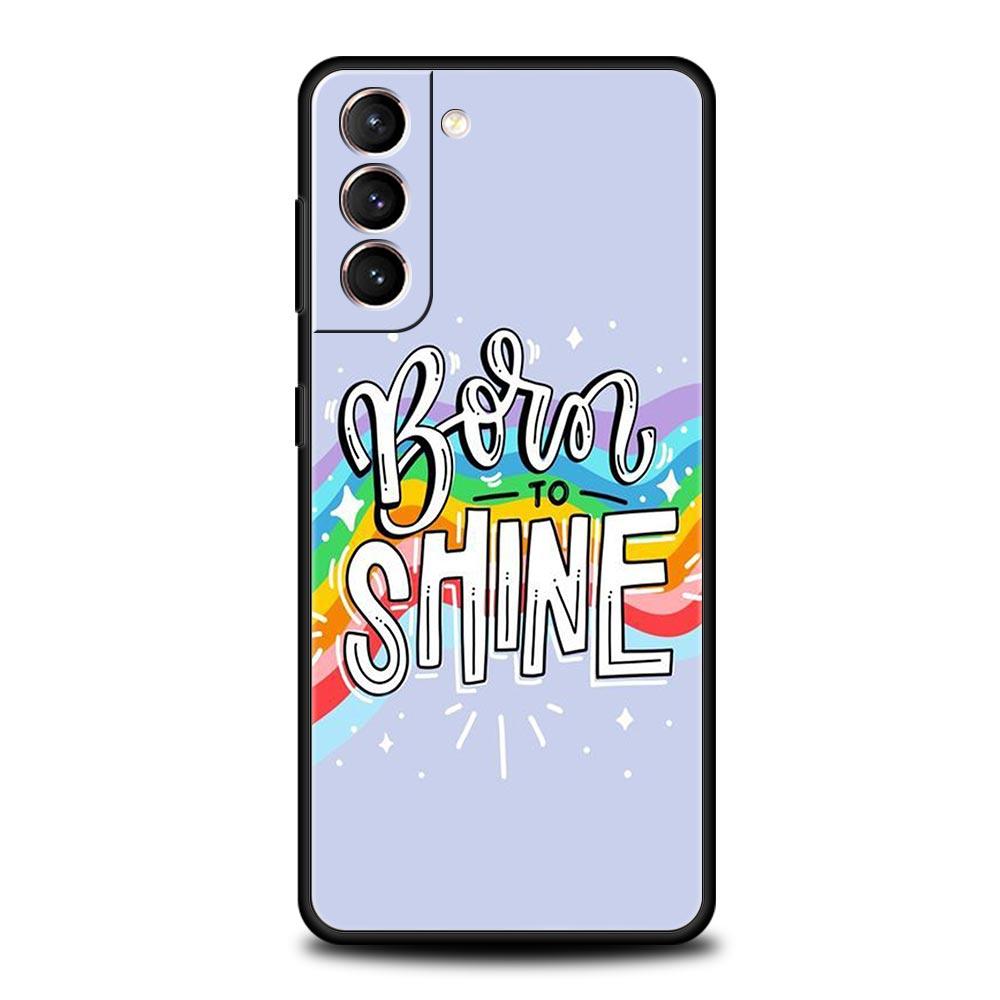 Gay Lesbian Rainbow Pride Phone Case Cover for Samsung Galaxy S25 S24 S23 S22 S20 S21 FE Ultra S25 Edge S10 Plus Soft TPU Shell