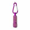 Button Battery Diamond-encrusted Mini Flashlight Carabiner Clip Mini Torches