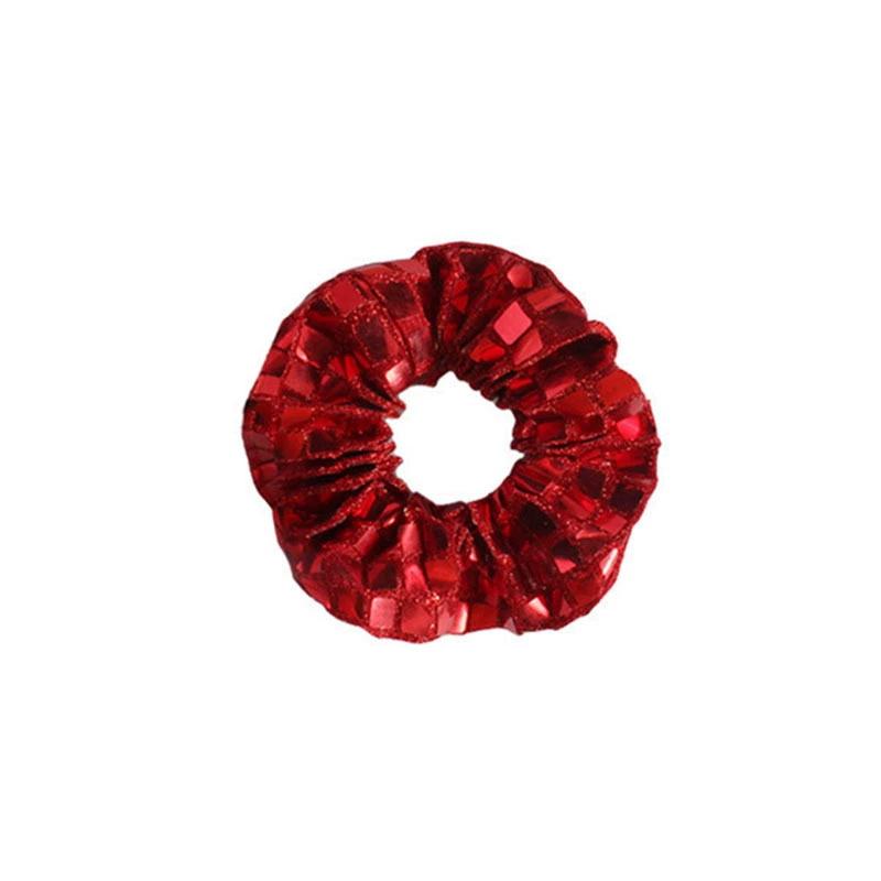 Women's Sequin Hair Band Solid Rubber Bands Hair Ties Ponytail Holder Rubber Bands Girls Hair Accessories Headdress