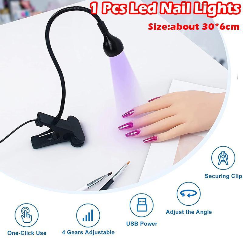 

1 шт. мини-USB гель для отверждения маникюра, педикюра, салонные инструменты, светодиодные лампы для ногтей, сушилка, УФ-лампа, гибкая клипса, стол YSXX