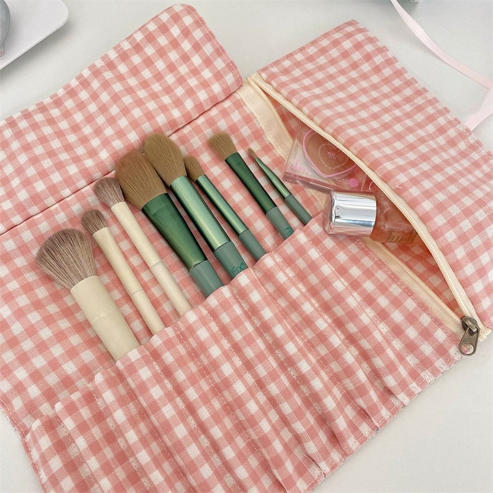 Large Capacity Makeup Brush Bag Convenient Makeup Brush Organizer Cosmetic Storage Bag  Household