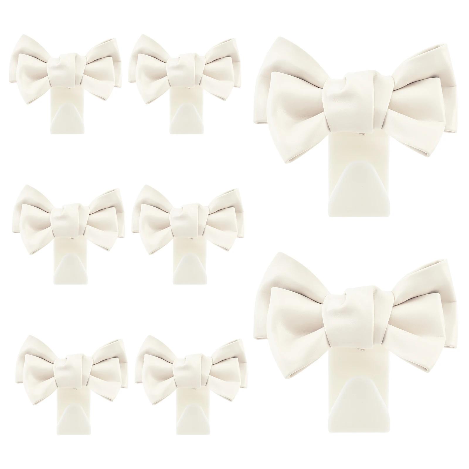 

8Pcs Cute Bowknot Car Seat Back Hooks Storage Plastic Elegant Car Purse Hook Car Headrest Bag Hanger Auto Seat Hook for Most Car
