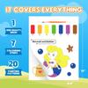 YPLUS Watercolor Coloring Book Art Craft Gift with Brush Small Christmas Gift for Toddlers (All 5 Themes)