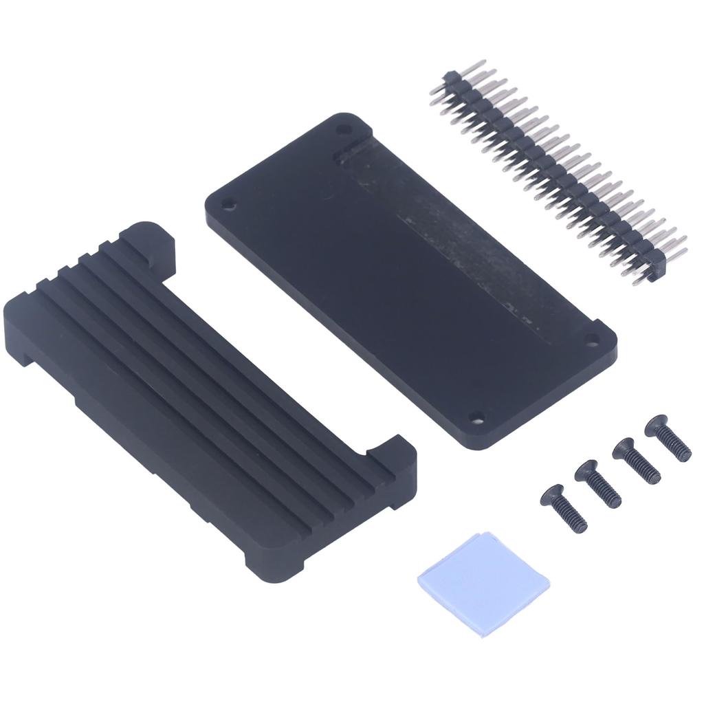 Kylfodral i aluminiumlegering Akrylbottenkåpa Passivt kylande hölje för Raspberry Pi Rak stiftlist