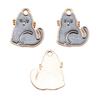 Enamel Charms Cats Pendants For Cute Pet Lover Jewelry Making Accessories