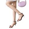 2025 Spring New Round Head Thin Heel High Heel Temperament Thin French Fashion Sexy Beauty Open-toed Women's Sandals