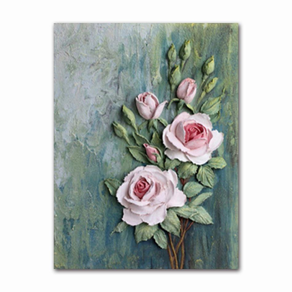 Nordic Modern Flower Poster Home Decoration Scandinavian Canvas Painting Wall Art Poster And Print Murals Living Room Decoration
