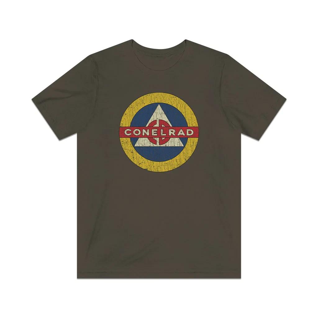 

CONELRAD Emergency Warning System 1951 Vintage Men s T shirt M