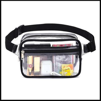 Transparent Fanny Pack Waist Belt PVC Chest Bag Women Hip Bag