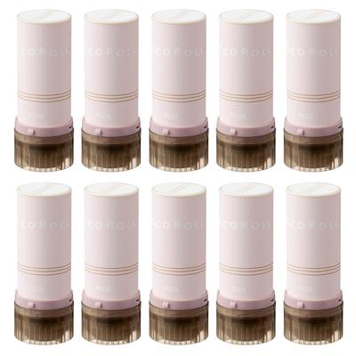 Plus Roller Stamp Deco 5mm Set of Roll, Wide, Border, Beige, 10, IS-605DR, 40-193x10
