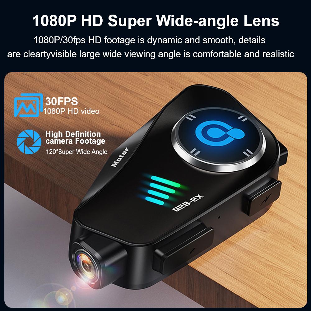 Music Player Speaker Call Phone Kit Intelligent Noise Reduction Motorcycle Helmet Intercom Helmet Headset Wireless Earphones