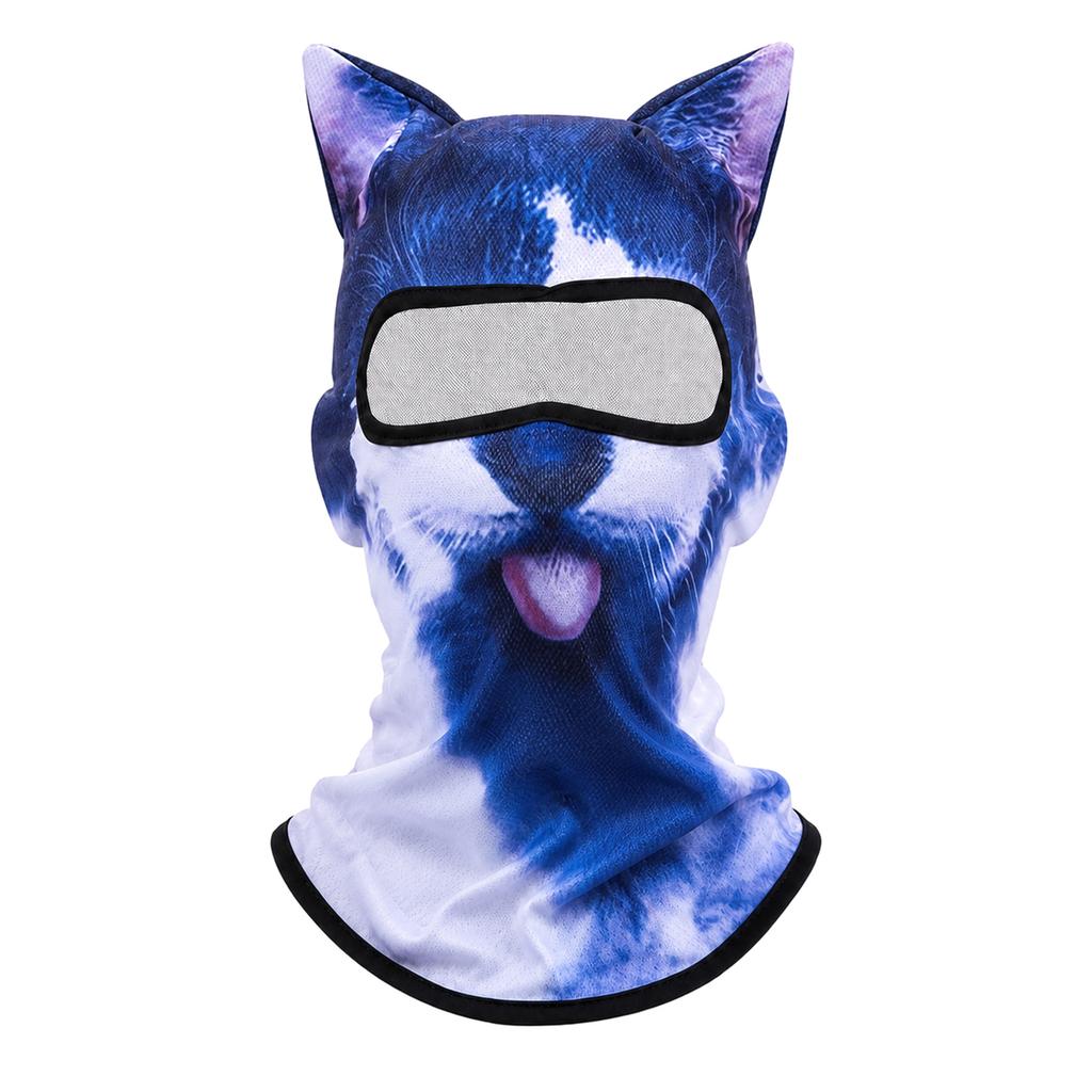 Funny Full Face Plush Hood for Party Costume and Dress Up