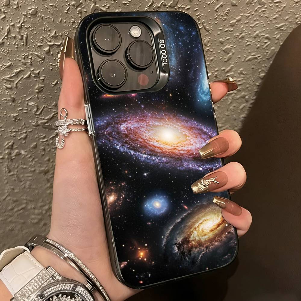 Space For Galaxy-y Universe Phone Case For iPhone 17,16,15,14,13,12,11 Plus,Pro Max,XS,Colorful Silver Phone case Funda Cover