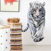 Simulated White Tiger Decorative Wall Stickers Living Rooms Bedrooms Creative Personalized Niche PVC Stickers Home Decor