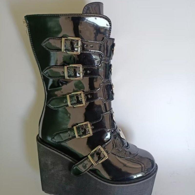 Fashion 2025 Winter Women Boots Fashion Motorcycle Boots Booties for Women Platform Shoes Ladies New Snow Boots Black Shoes Women's Boot