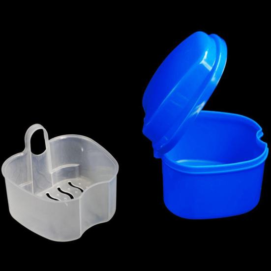 Denture Box Effective Compact False Teeth Full Protection Denture Bath Box for Trip