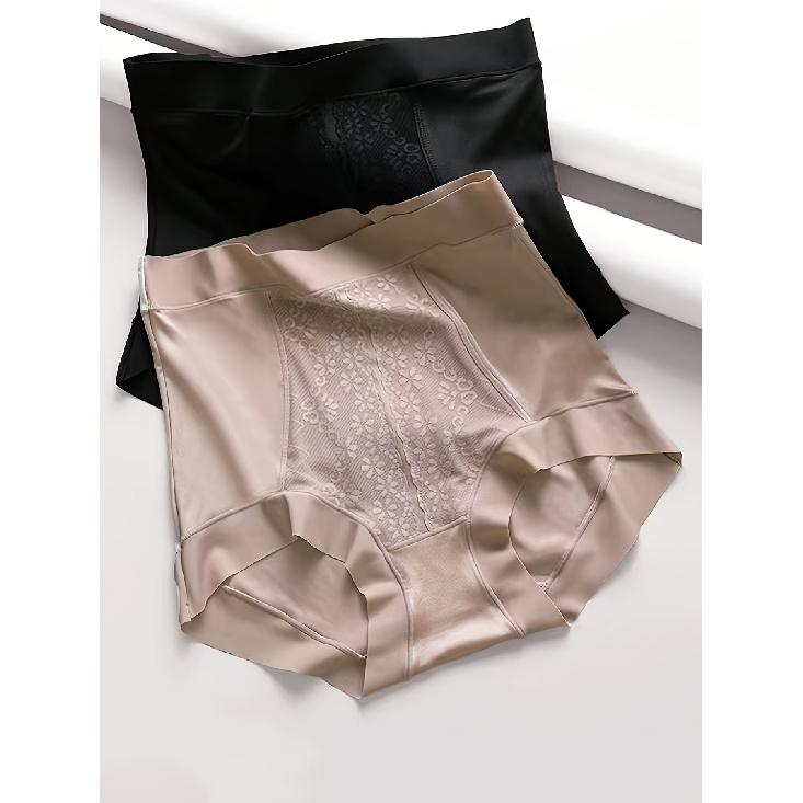 high quality3pcs High Waist Solid Panties, Breathable & Comfy Tummy Control Butt Lifting Intimates Panties, Women's Lingerie & Underwear