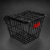 Metal Rear Cycle Basket with Lid Covered for Errands, Cycling Trips