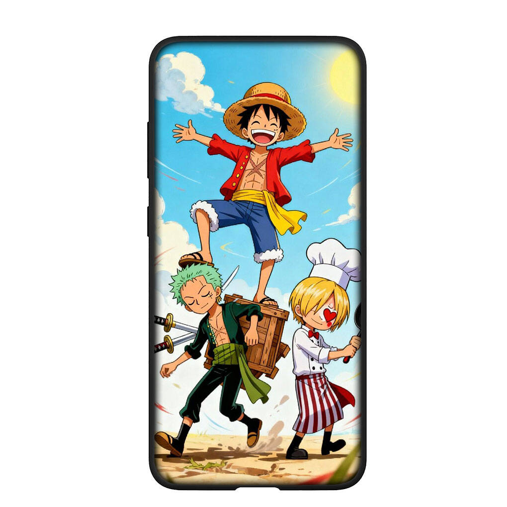 Phone Case for Samsung Galaxy S25 S23 S24 Ultra FE Plus S9 A05 A06 A15 A16 A36 A37 A35 A54 A55 A56 A57 A25 A26 A53 Luffy One Pieces Sanji Roronoa Zoro