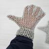 Medieval Aluminum/mild Steel Rings Chainmail Gloves Butted Ring Solid Ring Costume Mitten