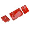 3Pcs/Set Red Car Console Gear Shift Button Cover Sticker Decor Fit For BMW F20 F21 F22 F23 F30 F31 F34 F32 F33 F36 61319252912