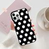 Black And White Polka Dot Mobile Phone Cases Cover For iPhone 17 Air 16 15 14 12 13 11 Pro MAX Apple Plus SE2020 Coque