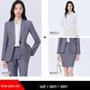 Women's Blue Suit Set for College Students: Spring/Autumn Interview & Professional Wear