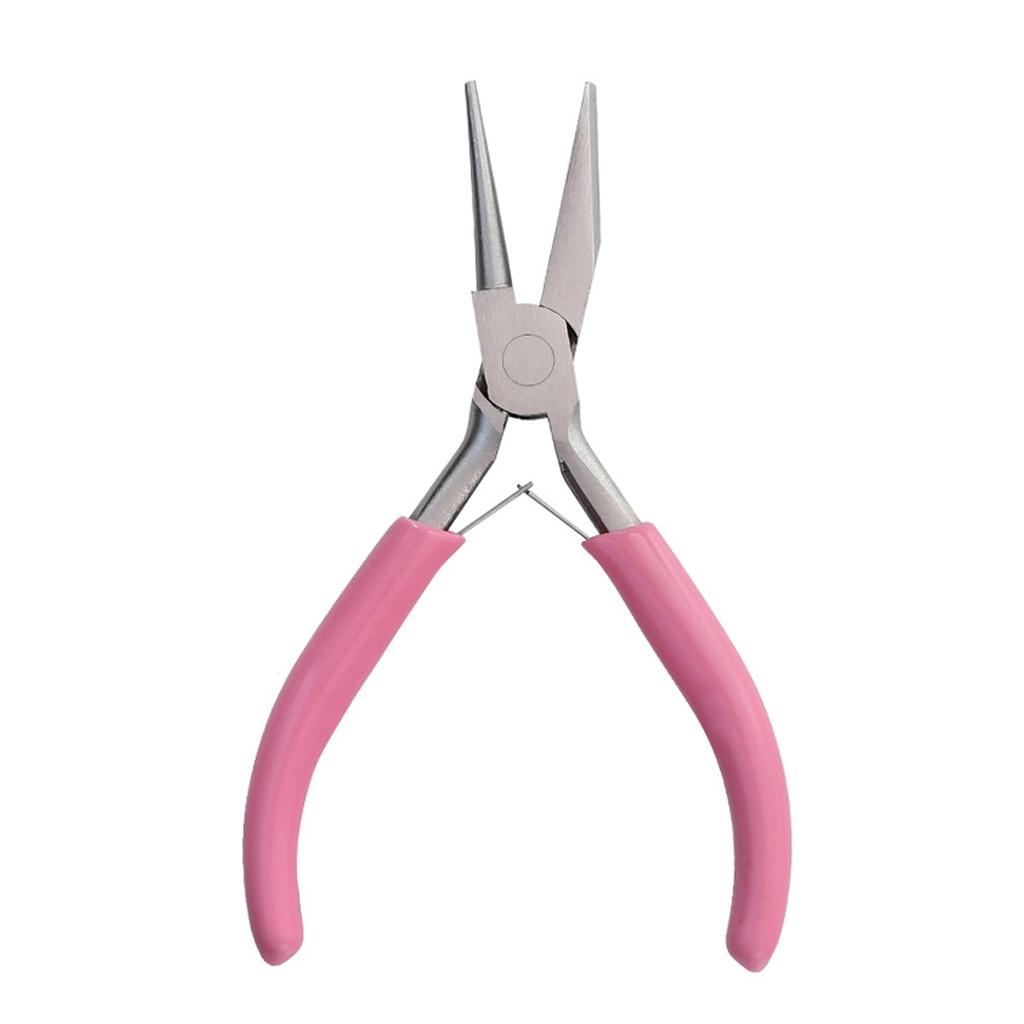 Cute Pink Anti-slip Splicing &Fixing Jewelry Pliers Tools for Jewelery Making