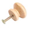 10 Wooden Mushroom Knobs for Drawers and Cabinets Rustic Style Round Handles