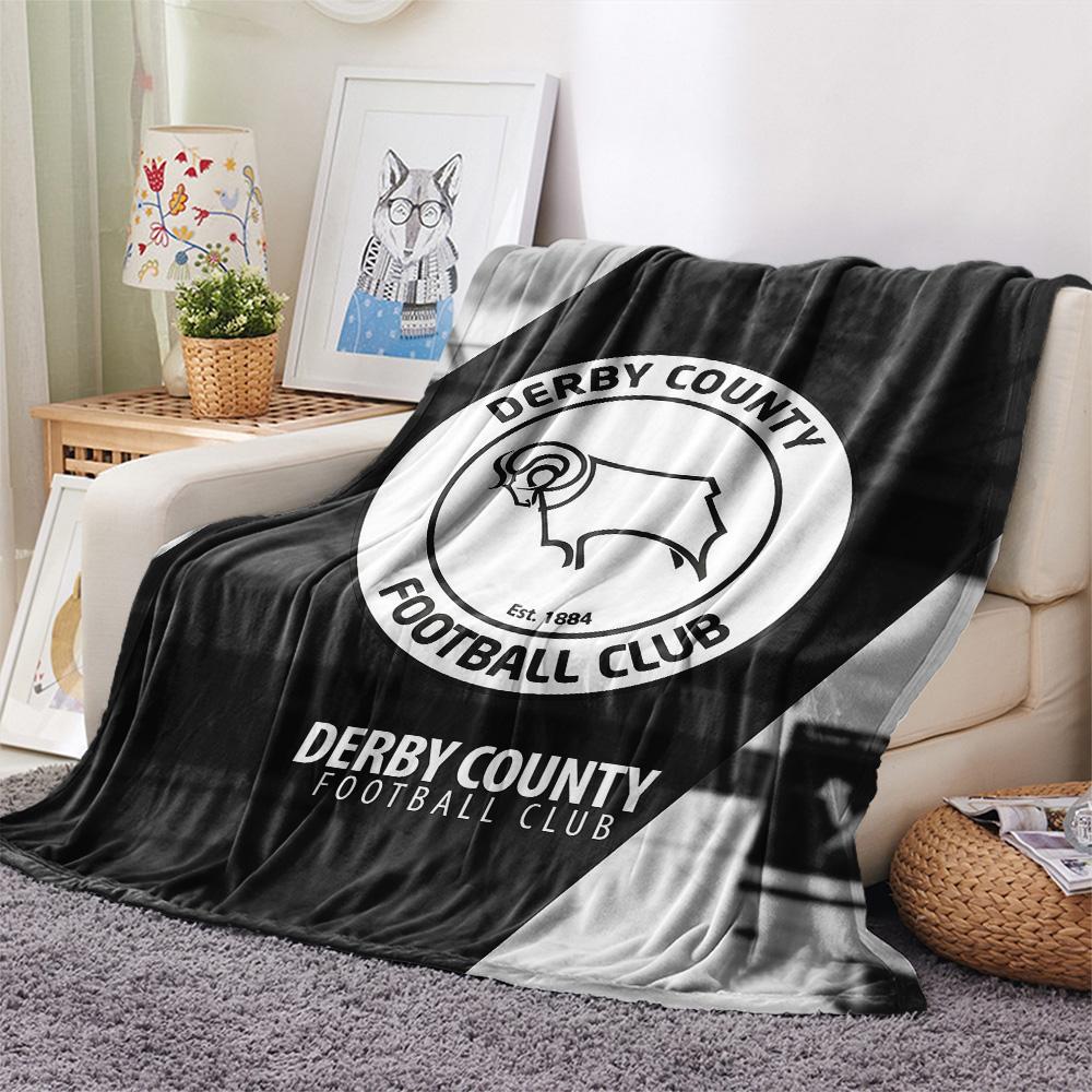 Derby County F.C Flannel Blanket, High quality Comfortable for All Seasons, Home Decor, Warmth and Comfort