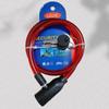Anti-Theft Straight Cable Bicycle Lock with Key 4 Color Options Secure Lock for Bicycles Scooters Kayaks Paddleboards