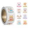 500 Pcs/Roll Rewards Stickers for Kids Cartoon Insect Stickers Animal Stickers Water Bottle Sticker