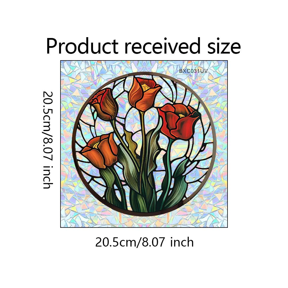 

Лазерные Ослепительные Розы Балконные Стеклянные Двери и Окна Украшение Дома Декорация Статические Наклейки на Окна