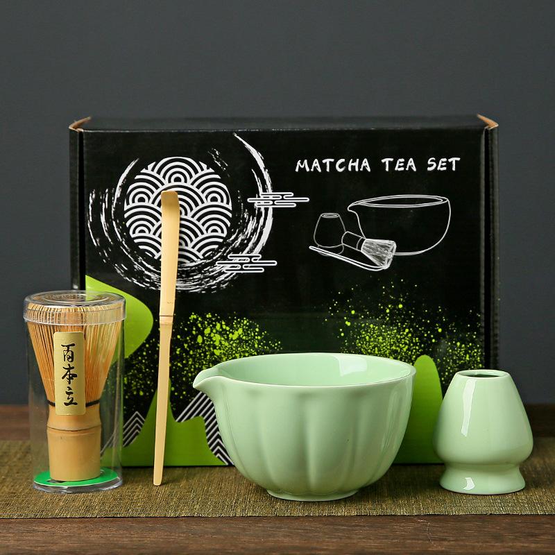 Perie pentru ceai pur Matcha Tools Hyakumoto Rikyu Bowl Set simplu Mixing Bamboo