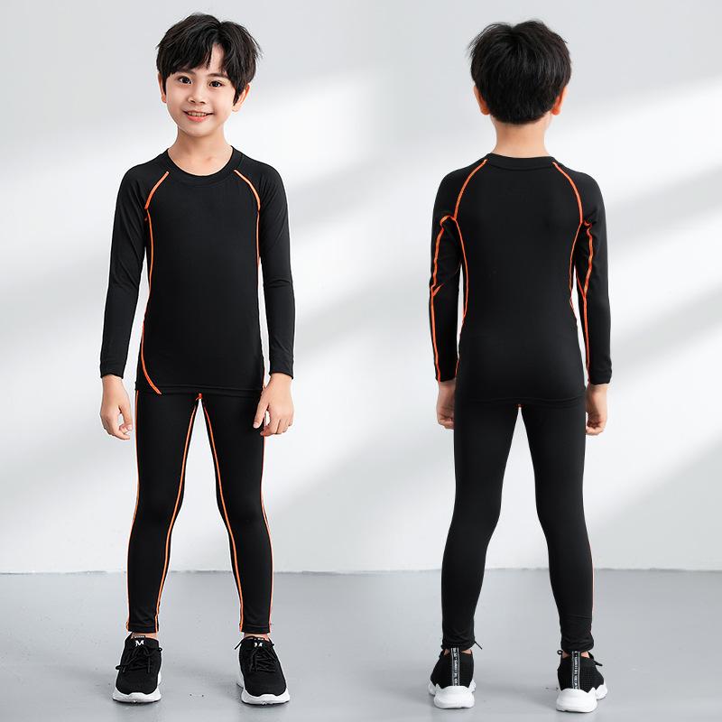 [High Quality] Children's Basketball Training Clothing Tights Boys Basketball Suit Elementary School Football Suit Bottom Shirt