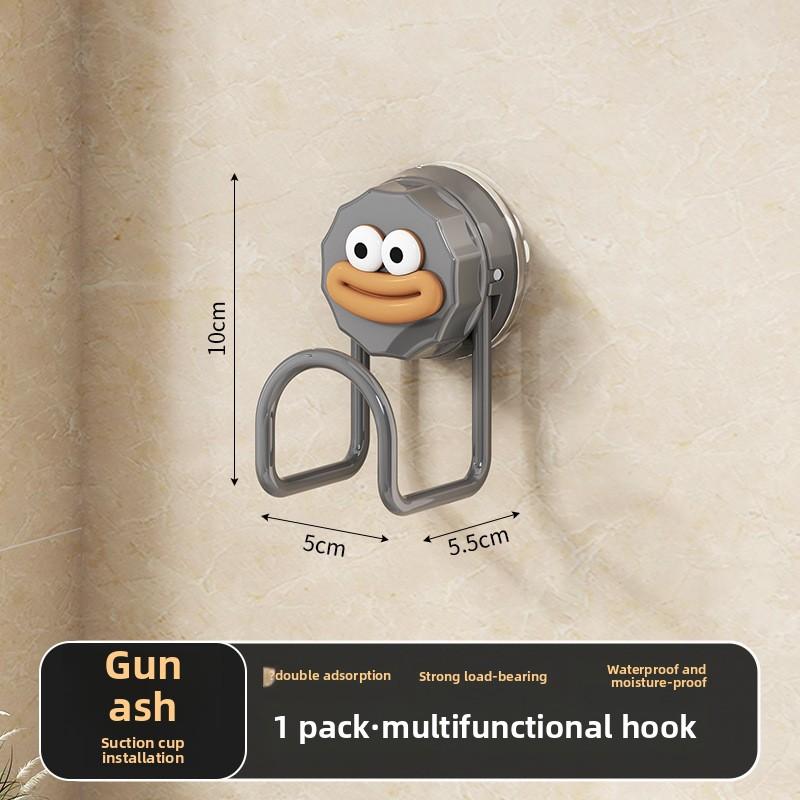 

Кухонная стойка Настенное многофункциональное хранилище Крючок для присоски Разделочная доска Стойка для разделочных досок Бытовая стойка для установки бесплатно Gun gray (with big mouth monkey) 1 pack